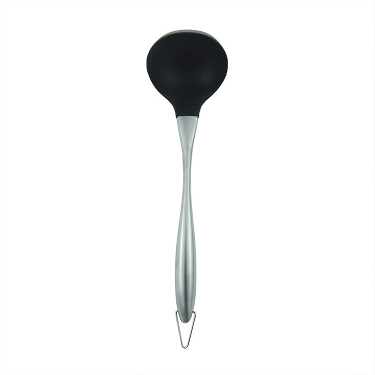 High Quality Silicone Kitchen Utensil With Stainless Steel Handle And Hanging Holder