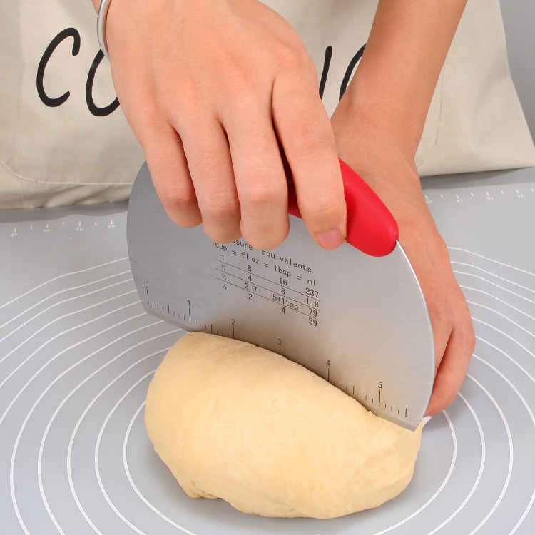 Bowl Cutter Chopper Dough Sheeter Cutter Cutting Tools for Baking Scale Measurement Baking Tool Cake Scraper Multi Kitchen Tools