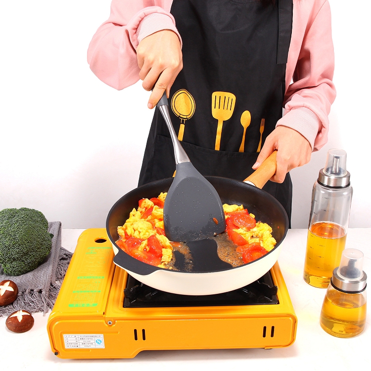 Wholesale non-stick silicone stainless steel kitchen utensils cooking accessories set