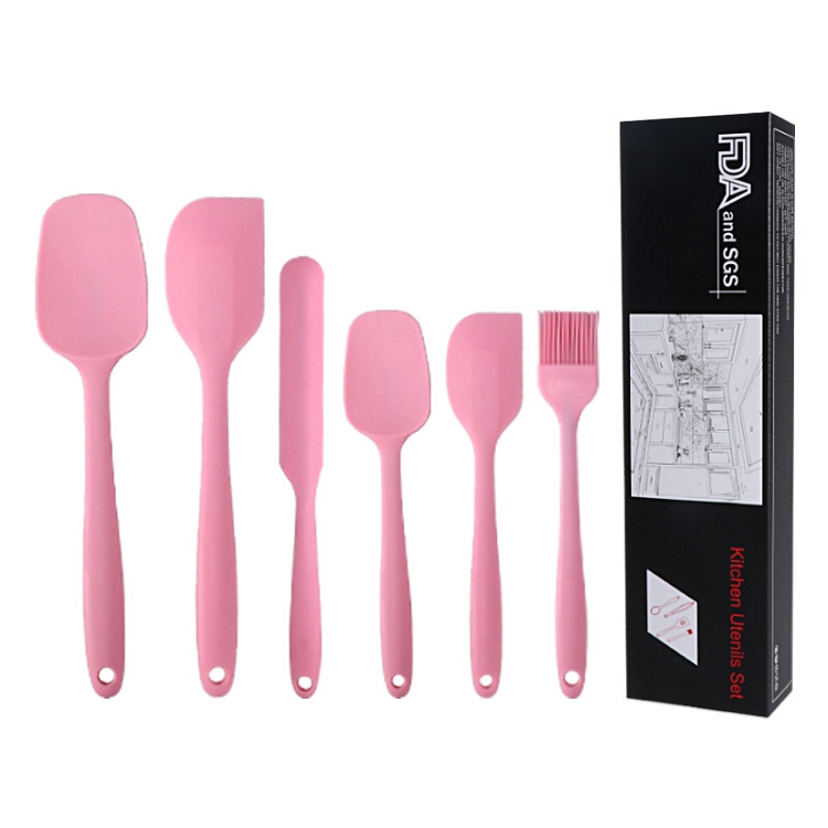 Hot Sale Cooking Silicone 6 Pieces Kitchen Baking Accessories Spatula Kitchen Tools Gadgets Utensils Sets 1 buyer