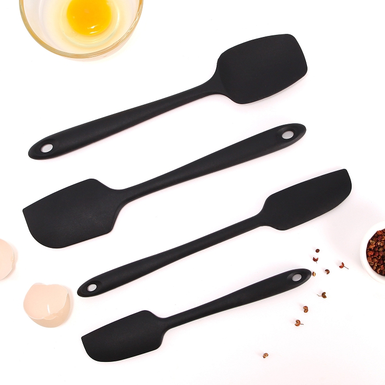 Home and Kitchen Accessories 6Pcs Heat Resistant Food Silicone Kitchen Utensils Cheap Cooking Spatula Set