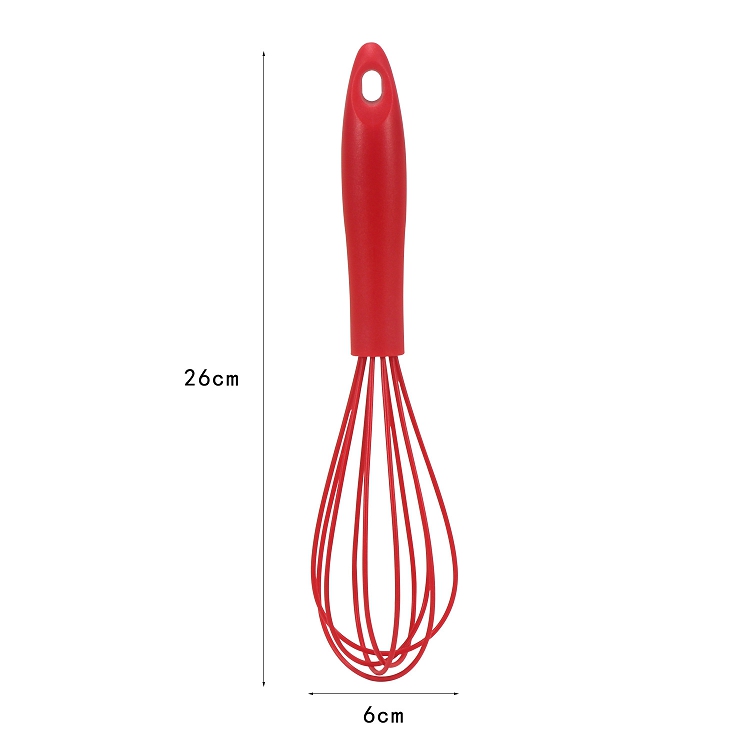 Manufacture Stainless Steel Whisk with Silicone Handle for Kitchen Egg Beater