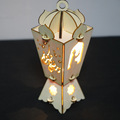 Arab Middle East Ramadan Lantern Festival EID decorations luminous laser cut cross-border decorations wooden pendulum
