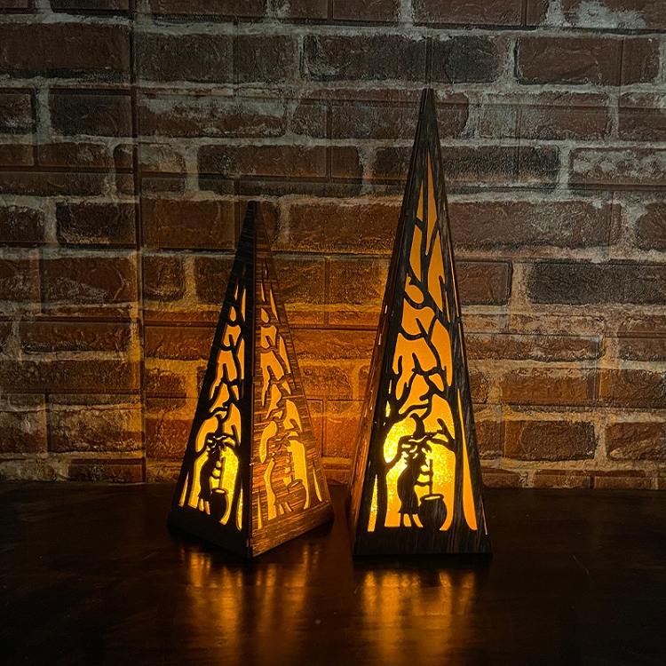 New Halloween Ambiance Lights lighthouse Wizard Pumpkin Castle Holiday party decorations from Amazon