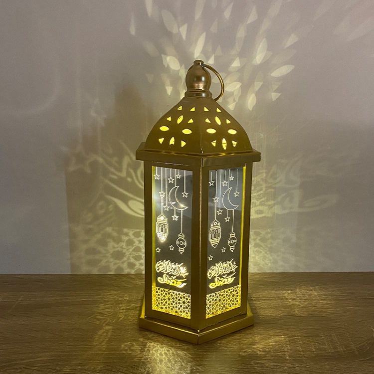 Eid custom iron lantern crafts Arab festival decorative lamp