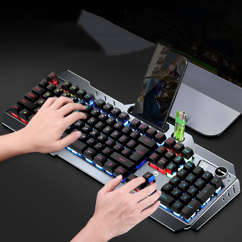 K670RGB Knob Rechargeable Manipulator feel & 2.4G Transmission Wireless gaming Keyboard and Mouse Set