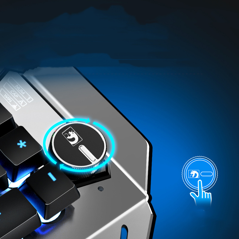 K670RGB Knob Rechargeable Manipulator feel & 2.4G Transmission Wireless gaming Keyboard and Mouse Set