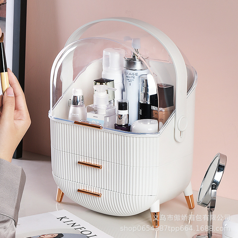 Light luxury cosmetics skin care product storage box bedroom furniture storage cabinet modern minimalist makeup storage personality