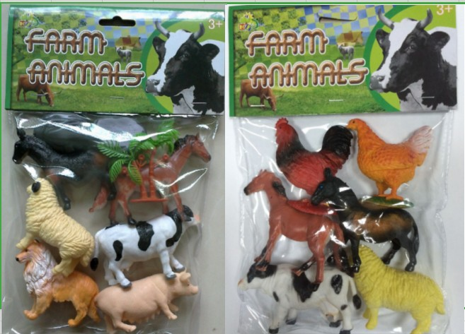 NC5-006ACWholesale Soft Vinyl PVC Animals Toy Cotton Stuffing Model Educational Toys