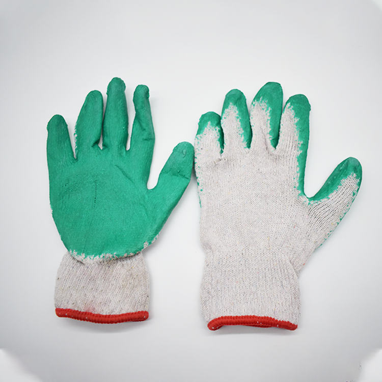 SH-006 Premium Safety Knitted Gloves - Natural Latex Palm Dipping Cotton Gloves - Vietnamese Hot Selling Workwear Gloves