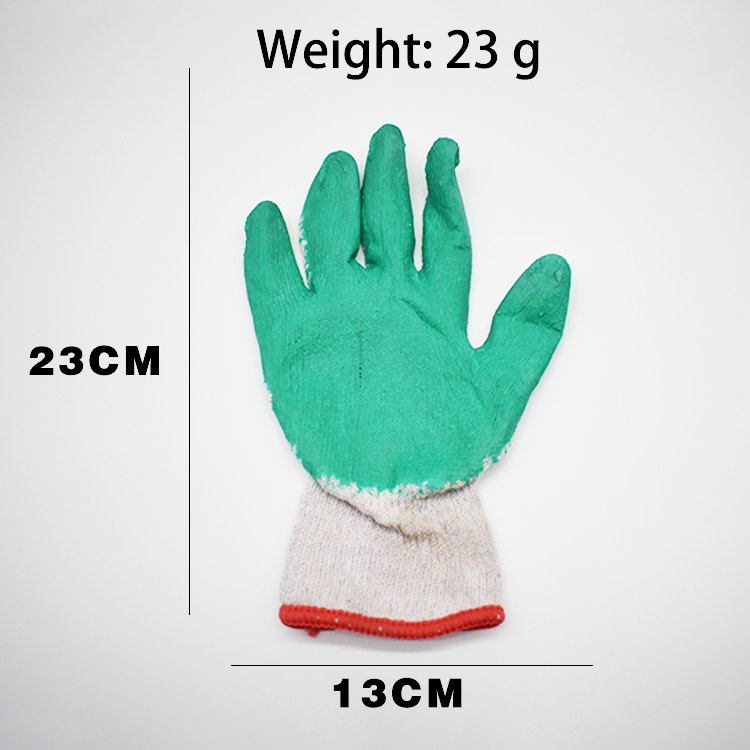 SH-006 Premium Safety Knitted Gloves - Natural Latex Palm Dipping Cotton Gloves - Vietnamese Hot Selling Workwear Gloves