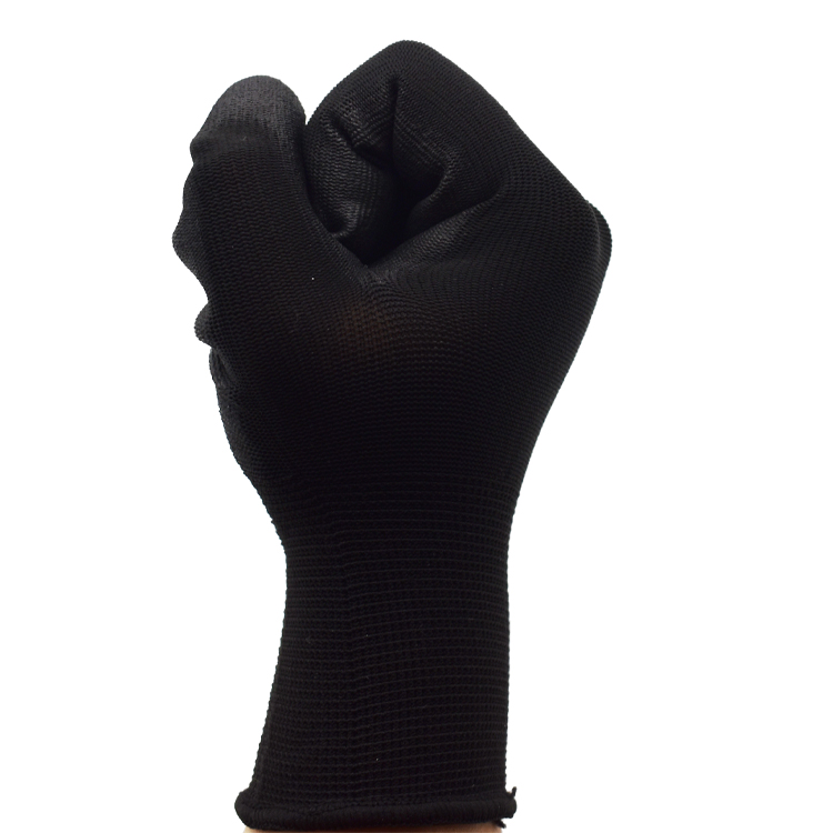 SH-010   13 gauge PU Foam Coated Nylon Liner Five Fingertip Hand Gloves