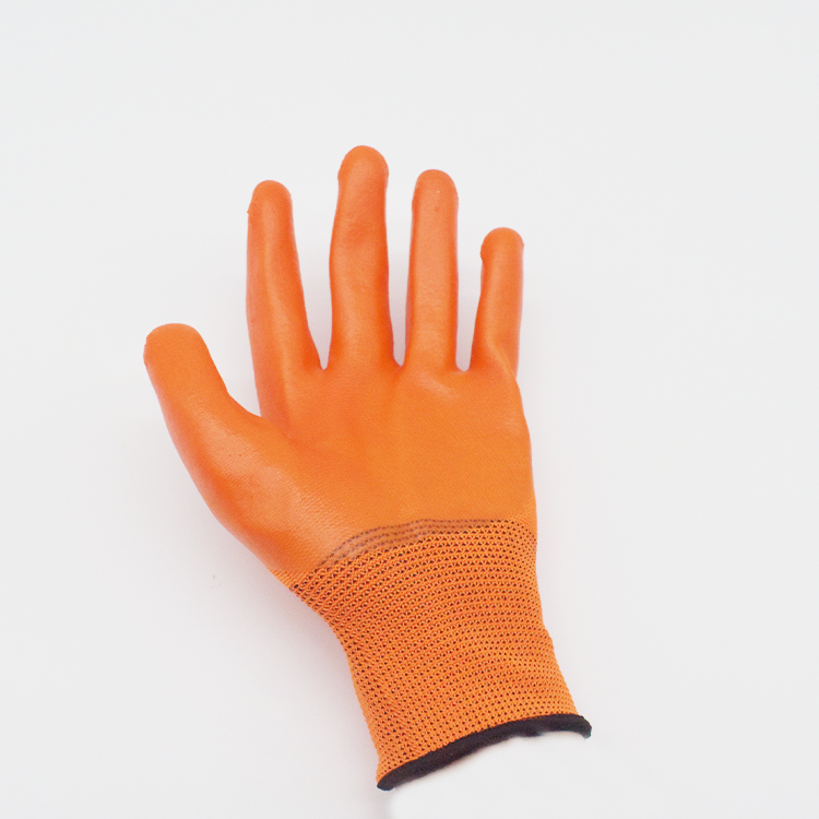 High quality Working Oil Resistant Chemical full coated PVC palm polyester knit wrist Heavy Duty Industrial safety Gloves