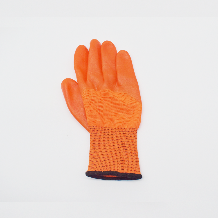 High quality Working Oil Resistant Chemical full coated PVC palm polyester knit wrist Heavy Duty Industrial safety Gloves