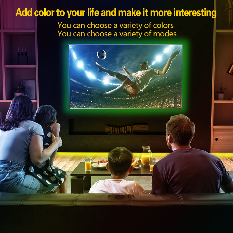 TV Background Light 5VUSBTV Light Mobile APP Control LED18 Light Blackboard 5050rgb Light Belt Set input voltage 5 (V) LED