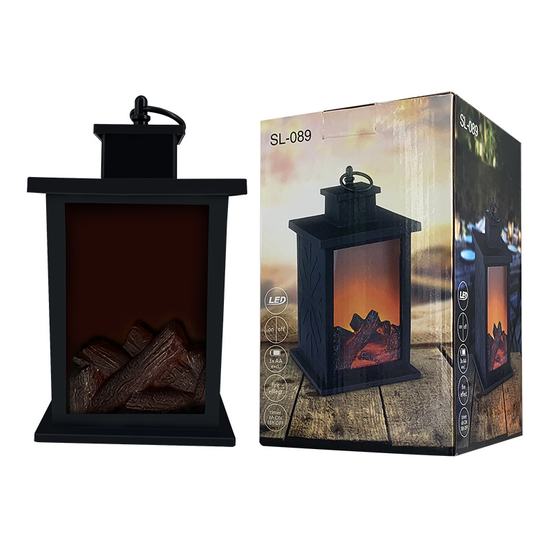 Fireplace Wind Lamp Household Craft LED Too Simulation Flame Carbon Light Landscape Light