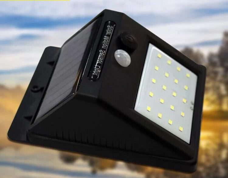 Factory Solar Wall Light Waterproof ip65 Garden Wall Lighting Solar Security Light With Motion Sensor Outdoo