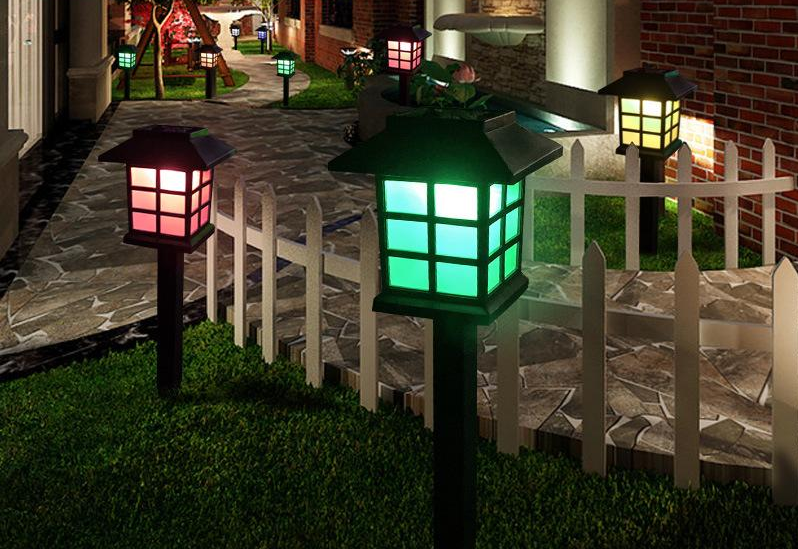 Solar All in One LED Garden Small House Light Outdoor Mini Lawn Light