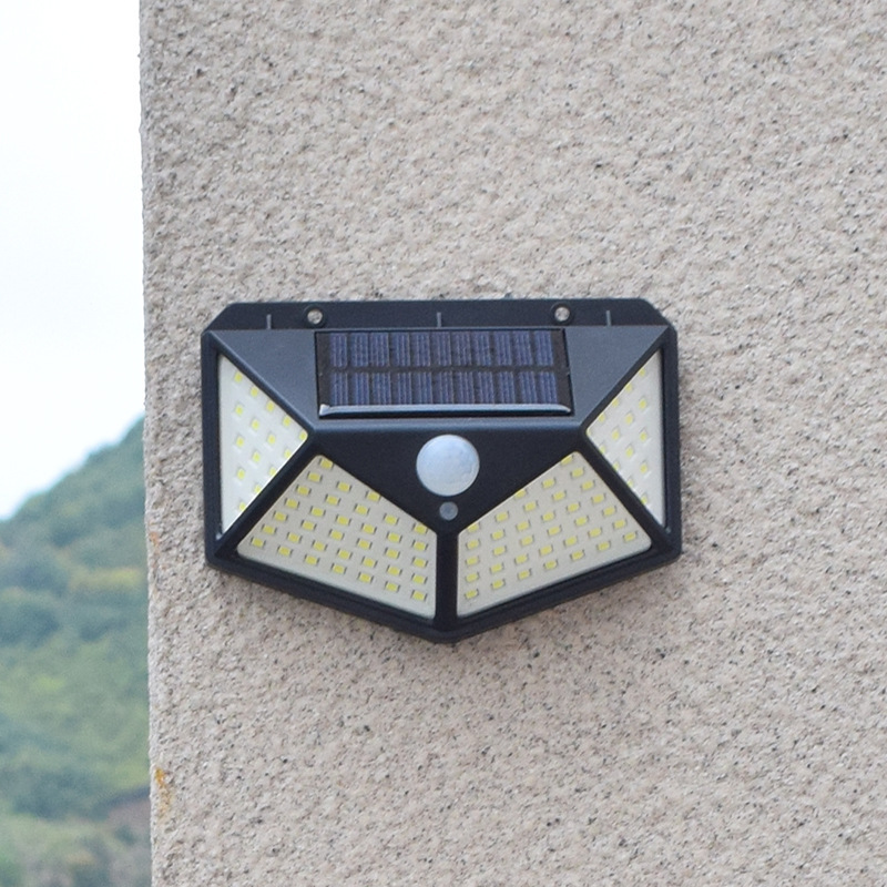 Outdoor Solar Security Lights Motion Sensor Lights 100 LED Waterproof Garden Light 3.7V IP65 Solar Charging 270 Human Induction