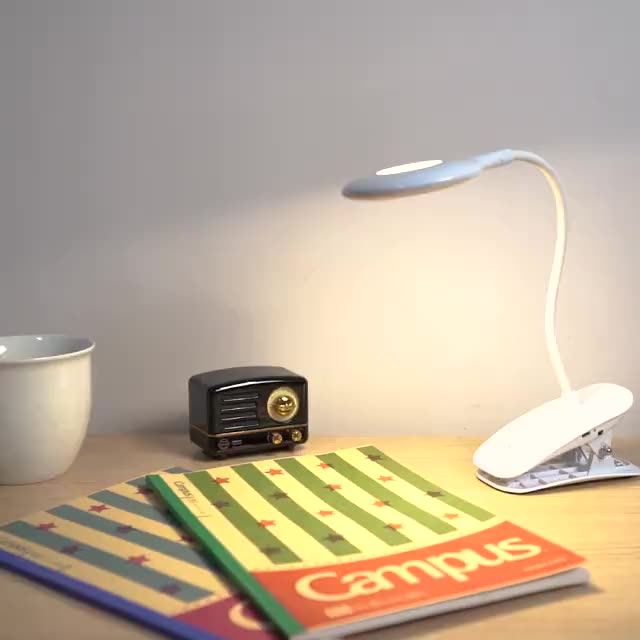 Rechargeable USB 6w Study clip design Led table lamp
