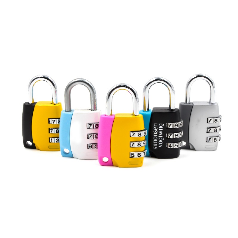 4-digit combination lock large bag lock anti-theft gym padlock   alloy luggage locker lock source factory