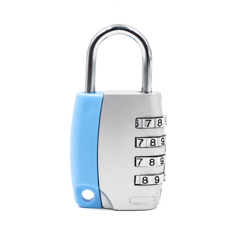 4-digit combination lock large bag lock anti-theft gym padlock   alloy luggage locker lock source factory