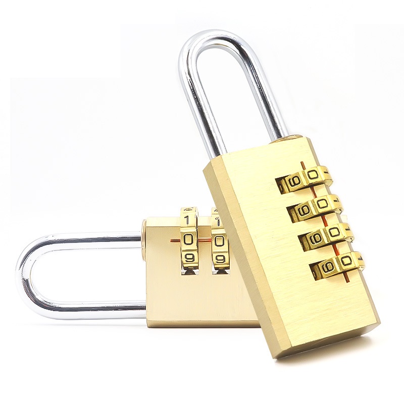 30mm spot 4-digit brass password padlock premium security gym door lock 8043