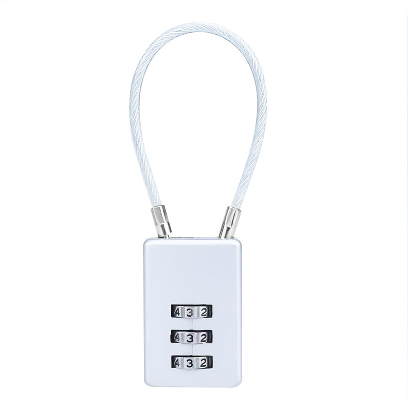 Manufacturers direct  alloy wire rope lock box bag diary general 3 digit password spot can be customized
