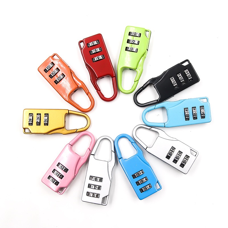 alloy 3 digit cartoon combination lock Stationery Mini multi-colour small suitcase games room escape padlock