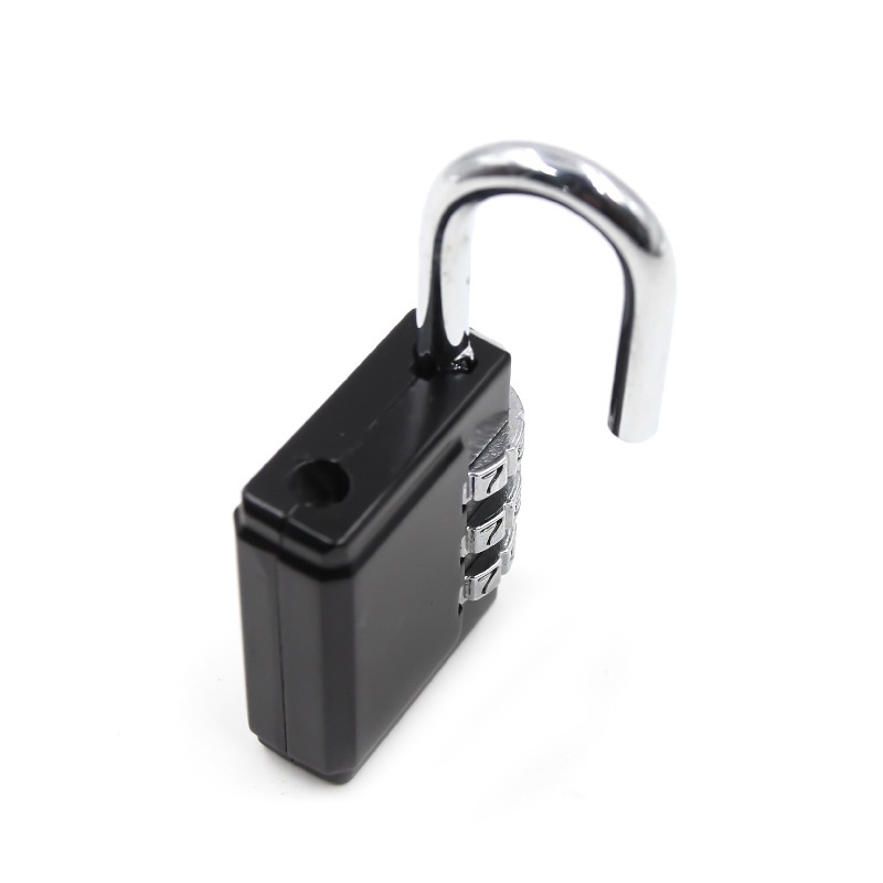 Amazon black password padlock gym   alloy anti-theft bag combination lock XMM-8022A