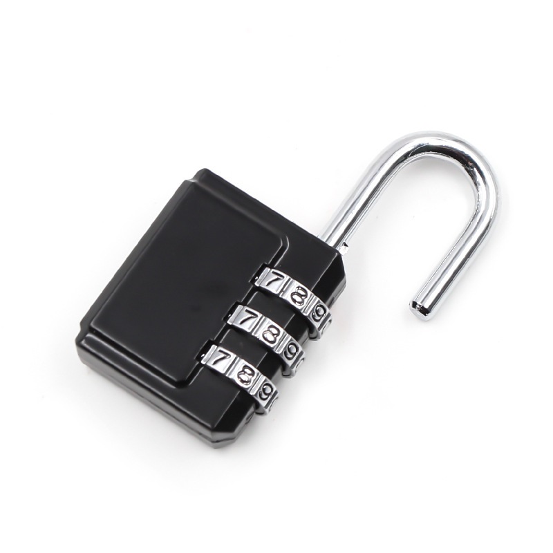 Amazon black password padlock gym   alloy anti-theft bag combination lock XMM-8022A