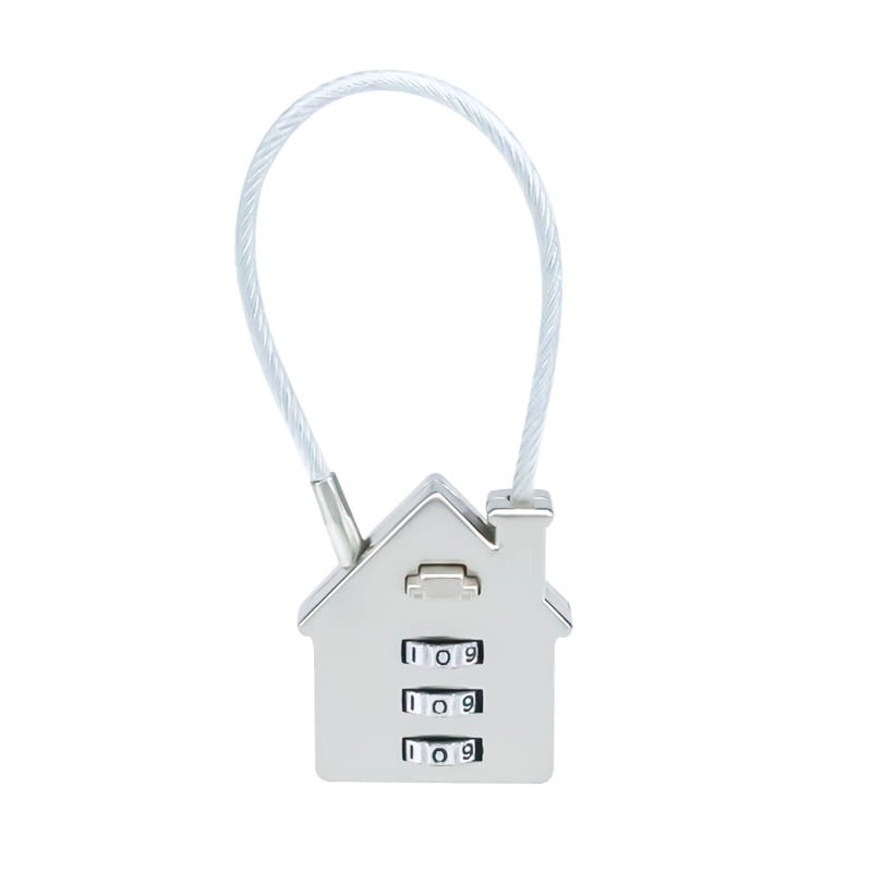 Steel wire house lock alloy creative gym password lock bag diary cabinet spot factory wholesale