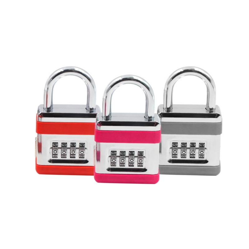 Large horizontal bar   alloy combination lock reinforcement mechanical customs bag padlock anti-theft gym cabinet lock 96 sections
