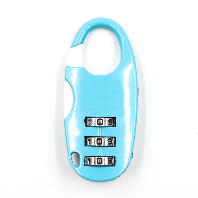 alloy oval 3-digit password lock case, pen case, stationery, gift, supermarket supplies, small lock head