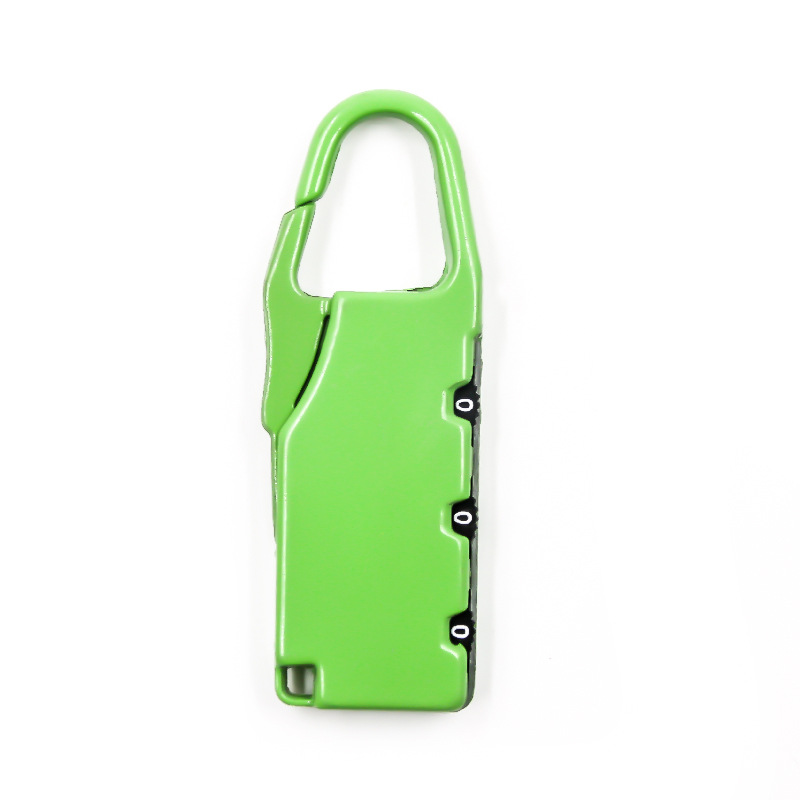 Wenzhou bag lock design 3 digit combination lock molding bag small combination lock 8002