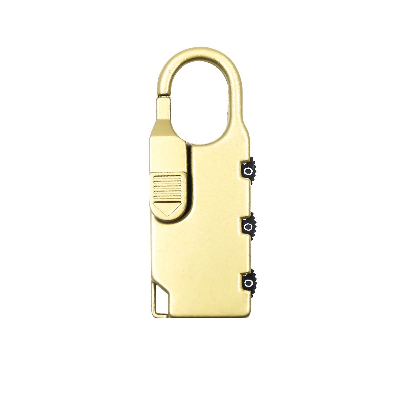 8001 Cartoon mini alloy combination lock Luggage pull lever bag lock Gym gift padlock