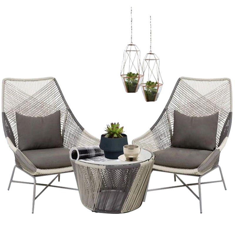 Double Seat Lounge Chair Outdoor Rattan Leisure Double Seat Furniture