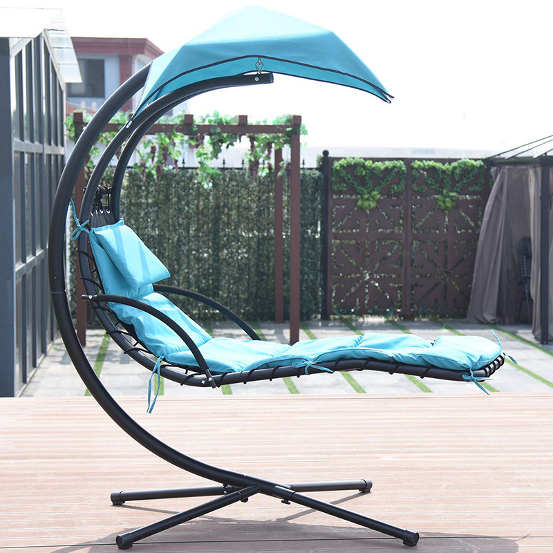 Luxury Outdoor Garden Furniture Steel Hanging Chairs Lounger Swing Seat