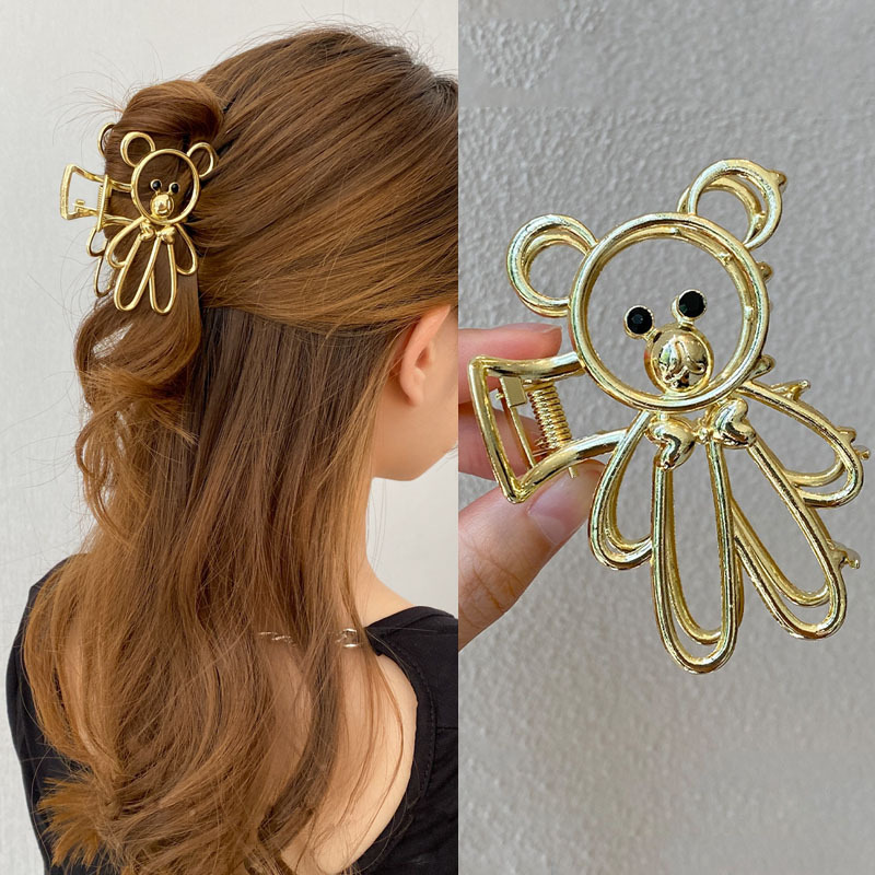 New Big Size Flower Retro Hair Claws for Women Girls Hair Barrettes Hairpin Crab Metal Hair  Clips Accessories Headwear